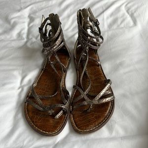 Sam Edelman silver strappy sandal